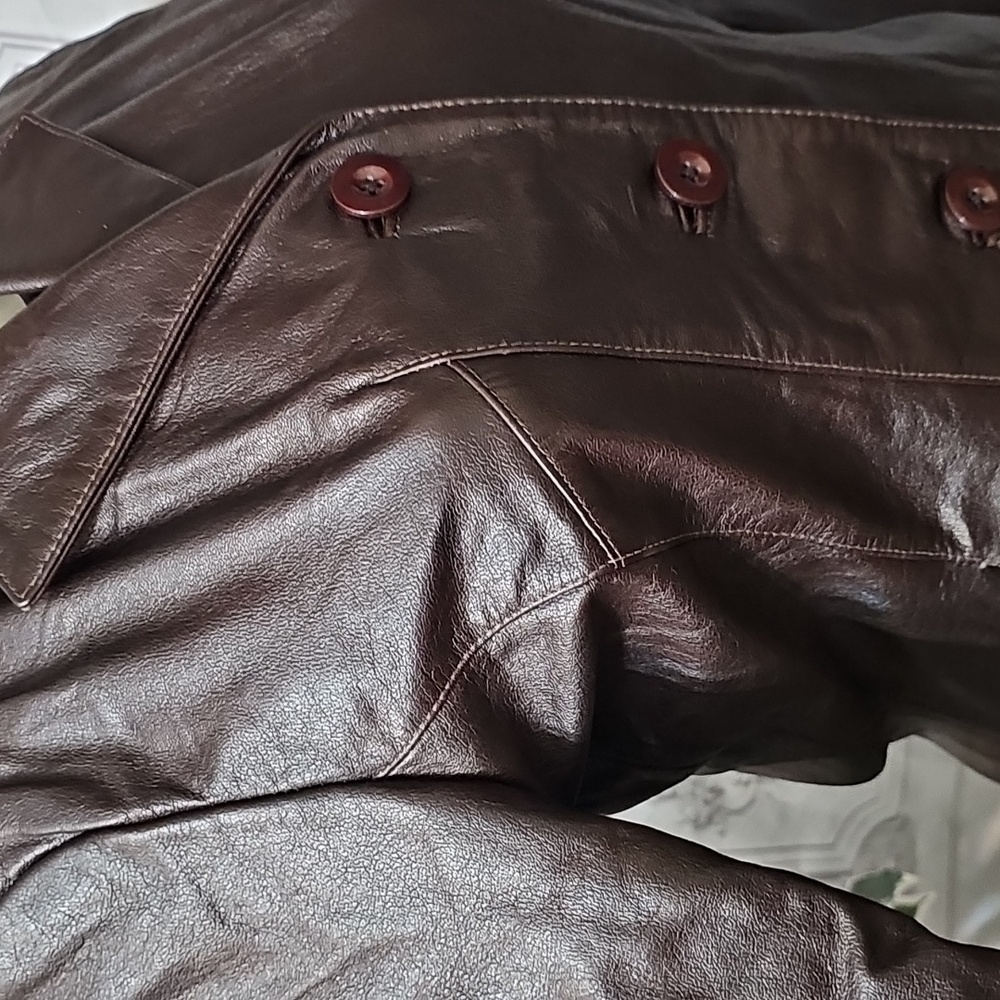 Wilsons Leather Brown Leather Jacket Small - Picture 5 of 9